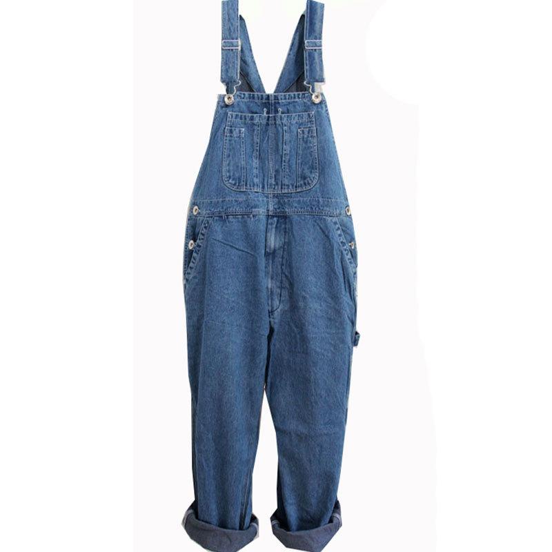

Men's Hot 2020 Plus Size 26-40 42 Overalls Large Size Huge Denim Bib Pants Fashion Pocket Jumpsuits Free Shipping, D 104 middle pants