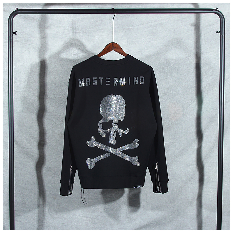 

2021 Japanese Brand Mmj Diamond Skull Long Sleeve Men's and Women's Winter New Street Hip Hop O-neck Hoodie 2njl, White
