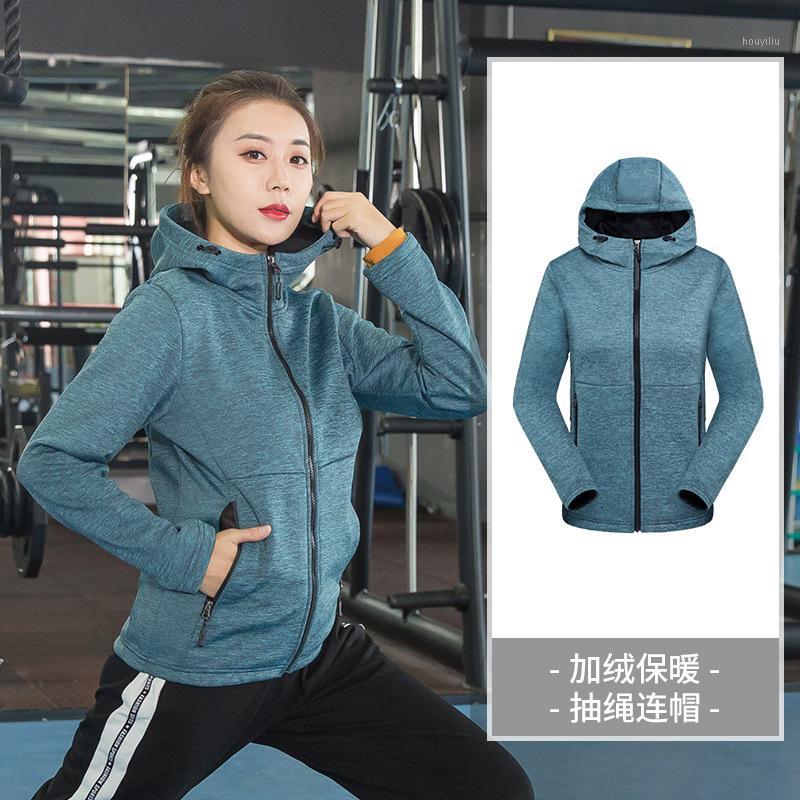 

Autumn Winter Women Sport Jacket Long Sleeve Hoodie Coat Running Jogger Fitness Gym Workout Casual Jacket Sweatshirt Plus Size1, Blue