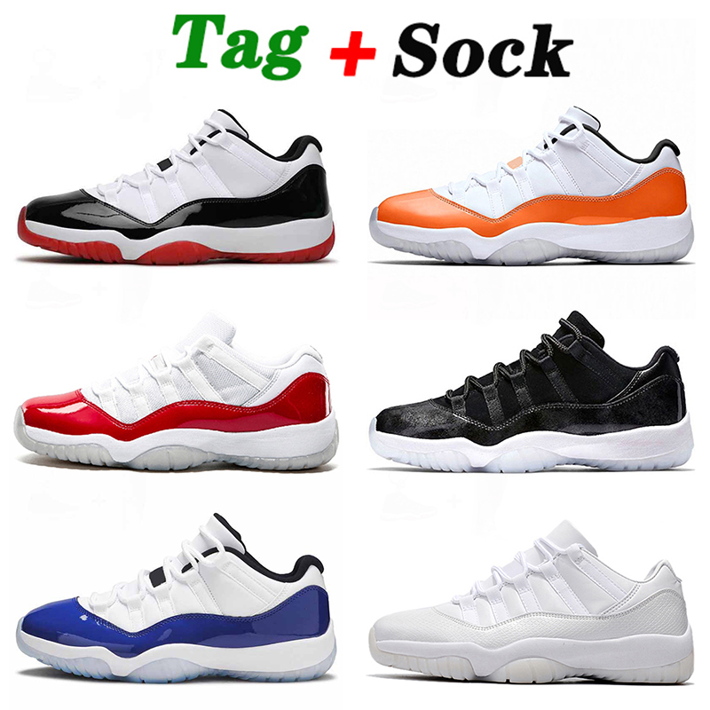

2021 New Top Quality Jumpman 11 11s Basketball Shoes Men Women 25Th Anniversary Red Black Grey Trainers Sports Sneakers 36-47, White;red