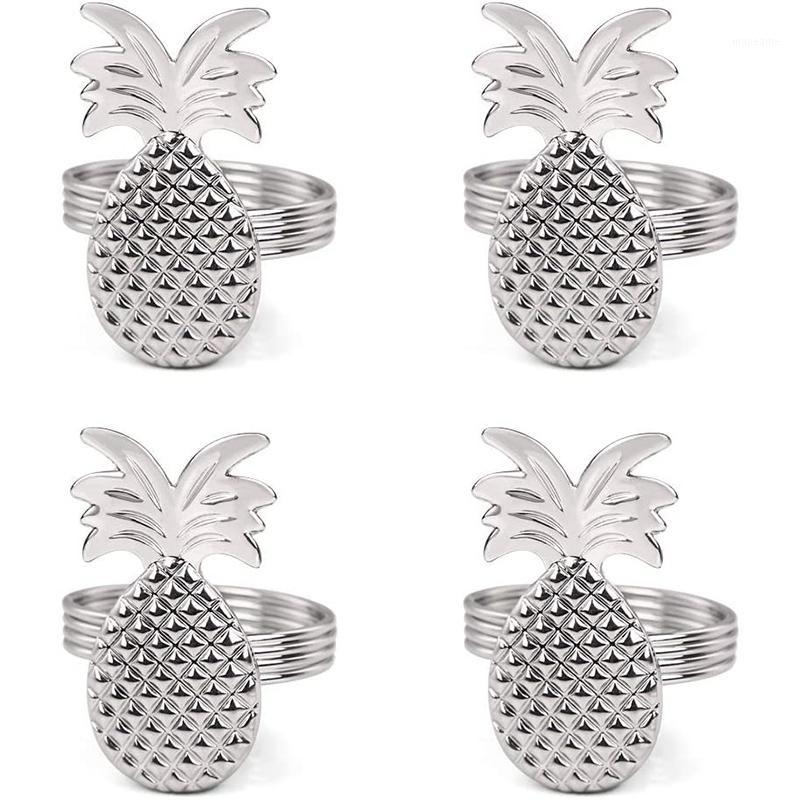 

Napkin Rings, Pack of 4 Pineapple Napkin Buckle Holder for Wedding, Dinner, Hotel Table,DIY Craft1