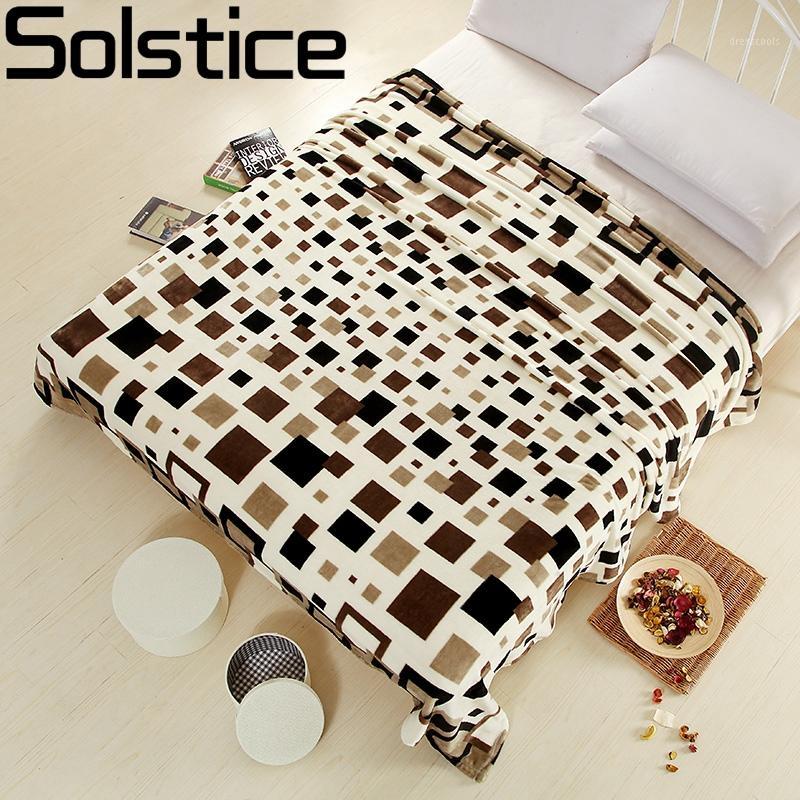 

Wholesale- 2017 Family bedclothes Flannel blankets Single Double Bed Blanket Adults lattice bed sheets sofa/Travel/camping Portable Blanket1