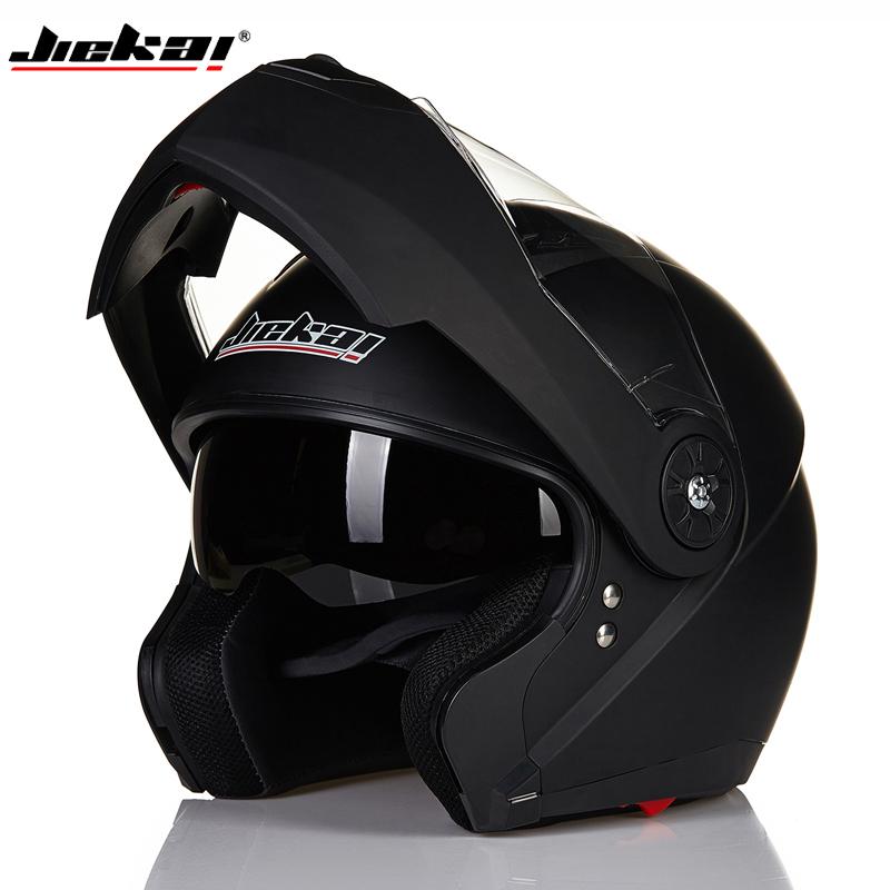 

New Jiekai helmet, 115 person motorcycle helmet, cross motorcycle dual lens helmet