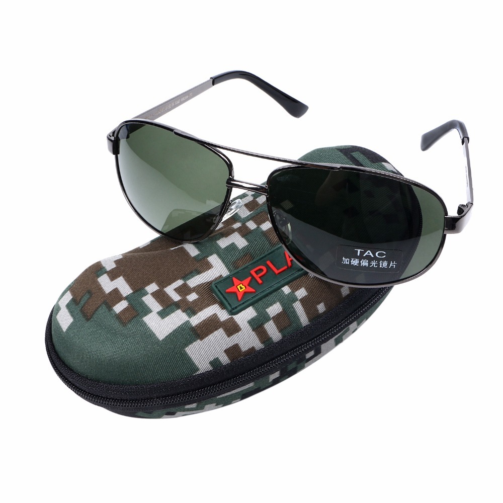 

SURPLUS CHINESE PLA AIR FORCE PILOT SUNGLASSES WITH BOX