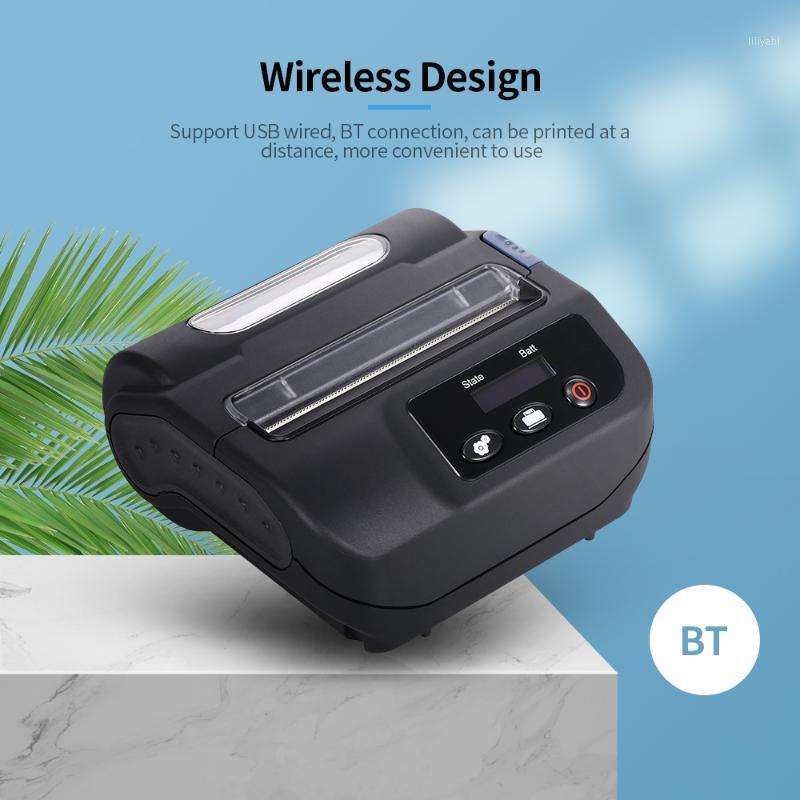 

BT Mobile Printer Label Receipt Printer Multi-function Portable Thermal Label Wireless US/EU/UK Plug1