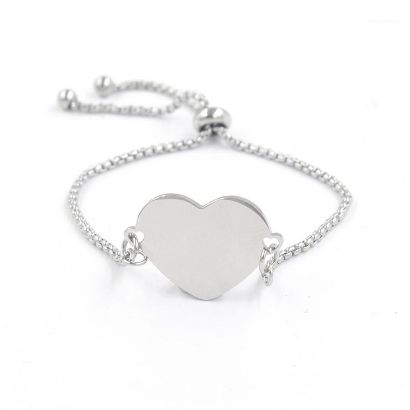 

10pcs Mirror Polished Stainless Steel with Peach Shaped Adjustable Bracelet Hand Jewelry Women Charm Chain Trendy1