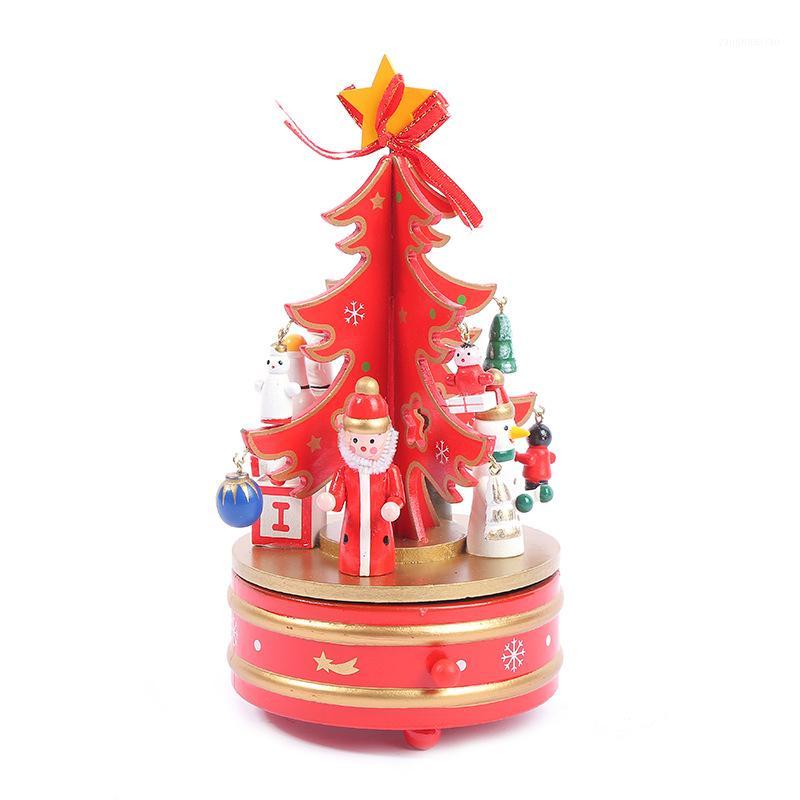 

Christmas Decorations -selling Tree Eight-tone Box Wood Three Rotating Music Creative Wholesale1