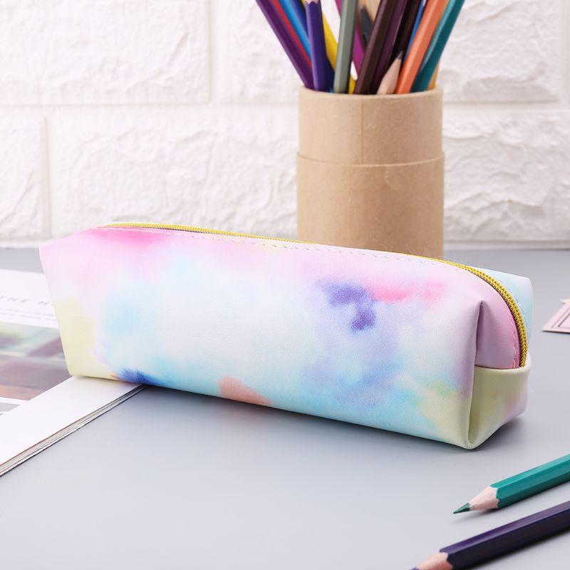 

Kawaii Pencil Case Colorful Pink Makeup Cosmetics Bag Pen Box Storage Pouch Case School Supplies Stationery C26