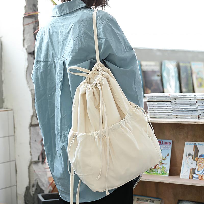 

Simple Small Fresh Backpack Leisure Literature And Art Forest Department With Schoolbag Ins Versatile Student Shopping Bag