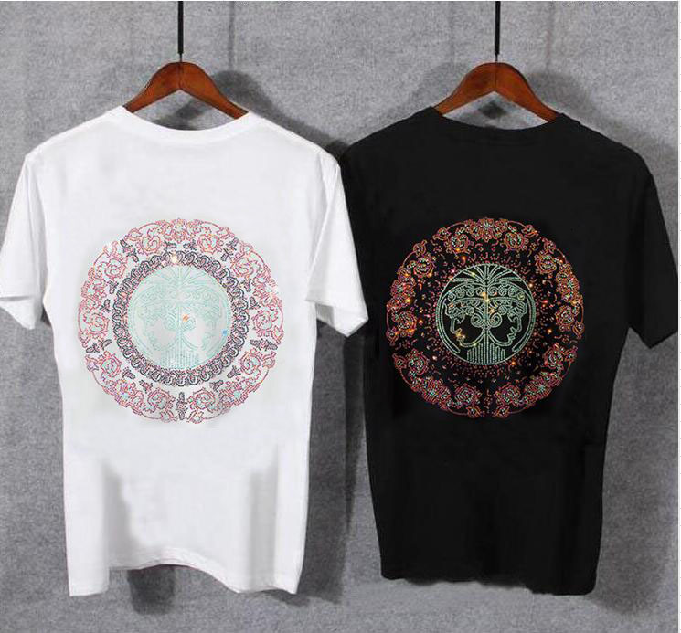 

Black and White Hip-hop T-shirt Men of Superior Quality N8x3, Gold