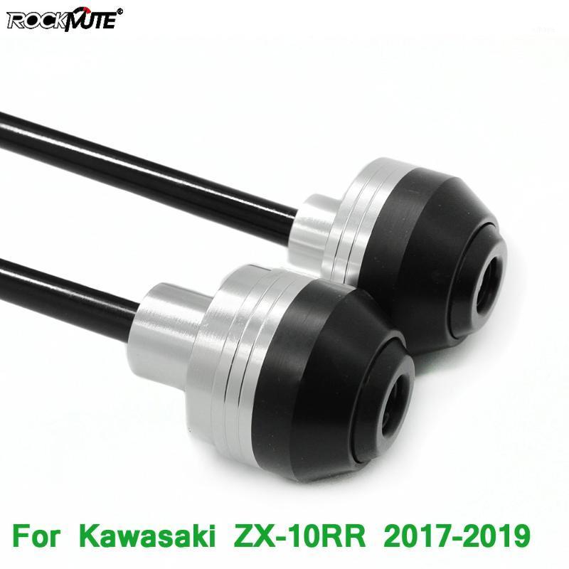 

Motorcycle POM Axle Fork Crash Sliders For ZX-10RR ZX10RR 2020 2020 Front Rear Wheel Protector Circle Decoration1