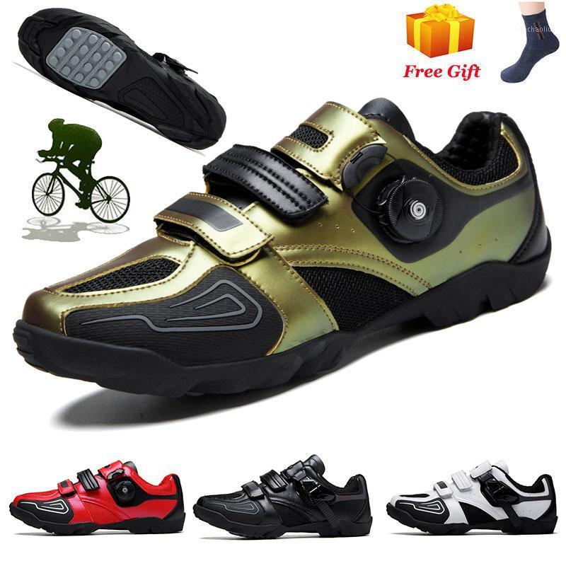 

Outdoor Fietsen Schoenen Mtb Ademend Non-Locking Racing Racefiets Schoenen Mannen Sneakers Antislip Fietsen Fiets1, X-s2068-black gold