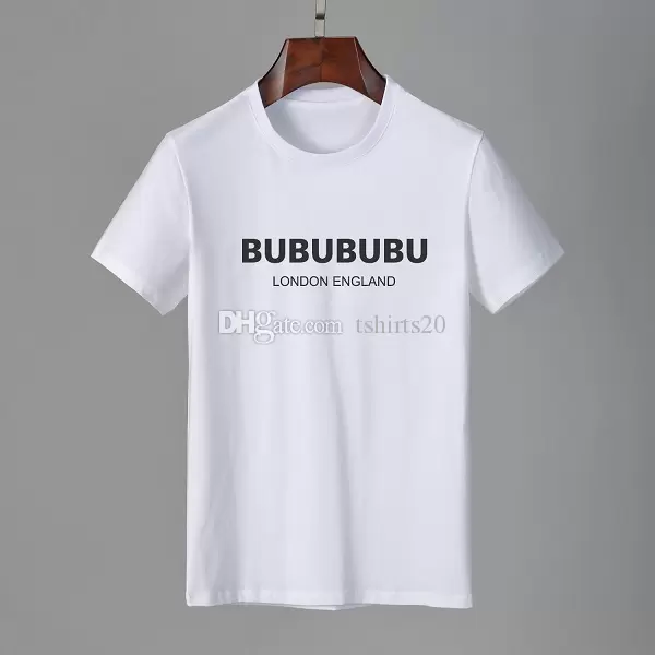 

Famous Mens High Quality T Shirt Letter Print Round Neck Short Sleeve Black White Fashion Men Women High Quality Tees