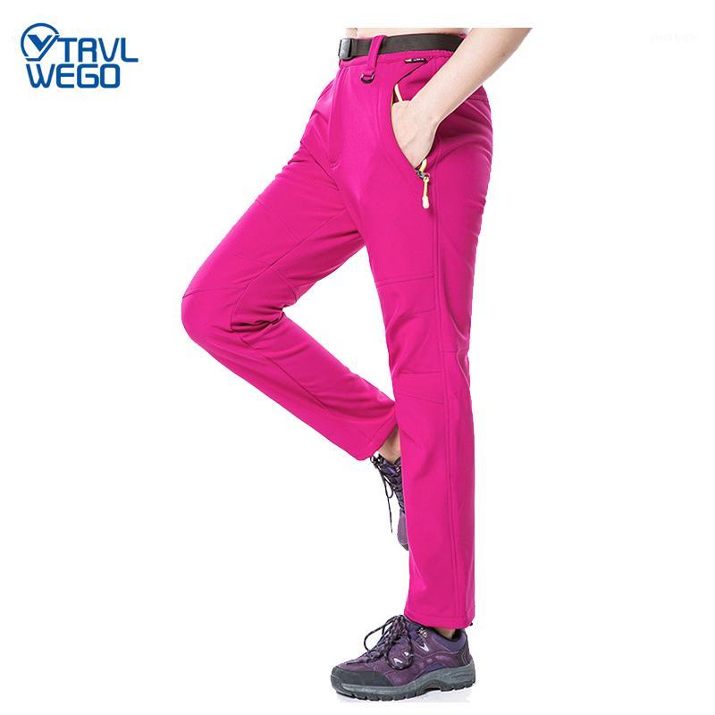 

TRVLWEGO Outdoor Elastic Pants Hiking Men's Big Yards Fleece Thickening Warm Soft Shell Pants Windproof Breathable Trousers1, Black