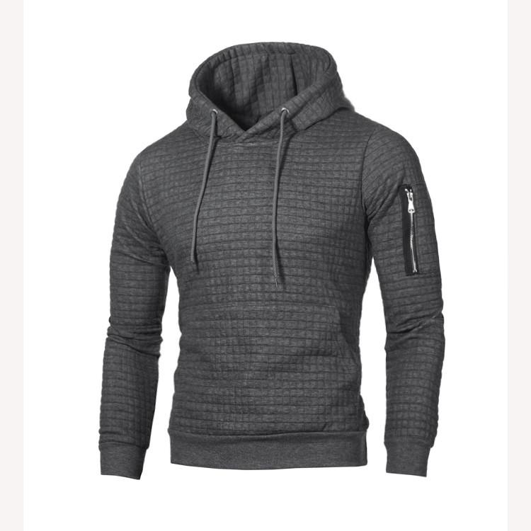 

Fashion Nice Fashion Sweater Men Solid Pullovers Slim Fit Jumpers Male Casual Hooded Sweater Autumn Winter Warm Mens Clothes, A4