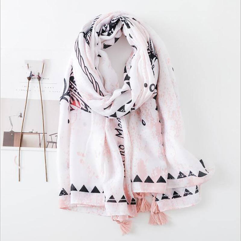 

Elegant Foulard Designer Feather Female Shawl Women Bandana Cachecol Feminino Chiffon Hijab Luxury Cotton Blend Women Scarf1