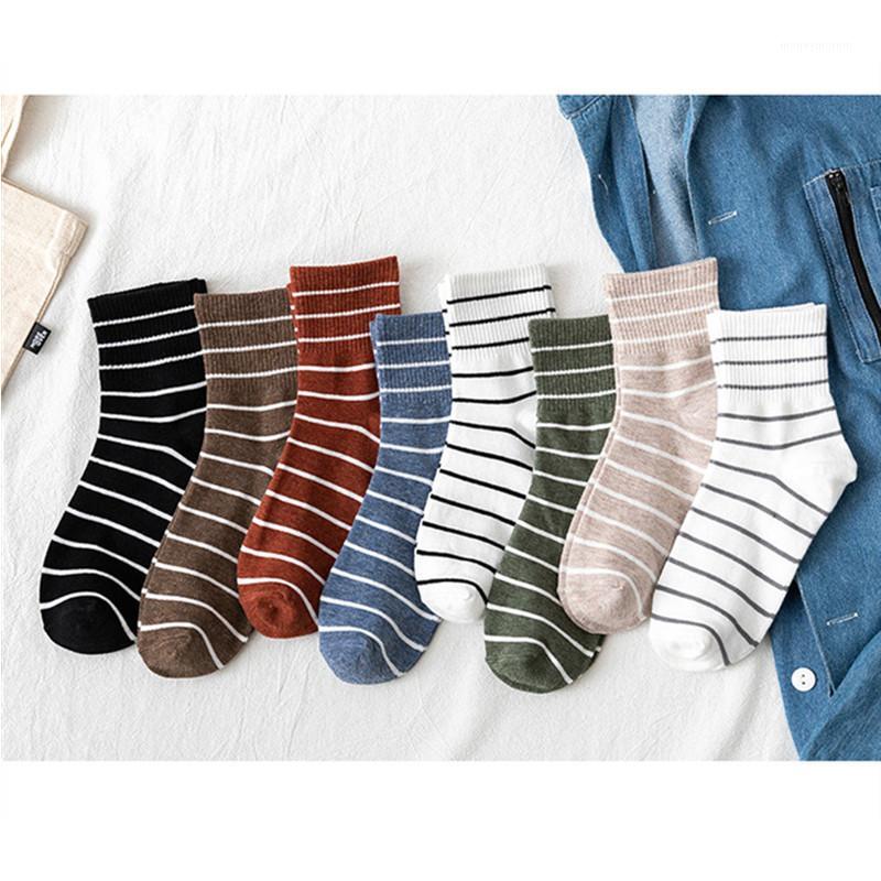 

Women Socks Summer Autumn Wear Cute Colorful Striped Cotton Casual Girls Short Socks Comfortable Leisure Sports Female1, 03