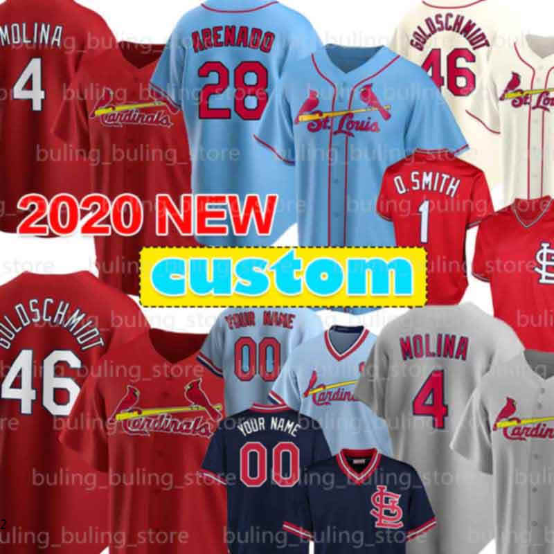 

28 Nolan Arenado 2020 Custom Cardinal Baseball Jersey St. Louis 4 Yadier Molina 46 Paul Goldschmidt 1 Ozzie Smith 13 Matt Carpenter 01, 2020 new custom cool base(hongque)