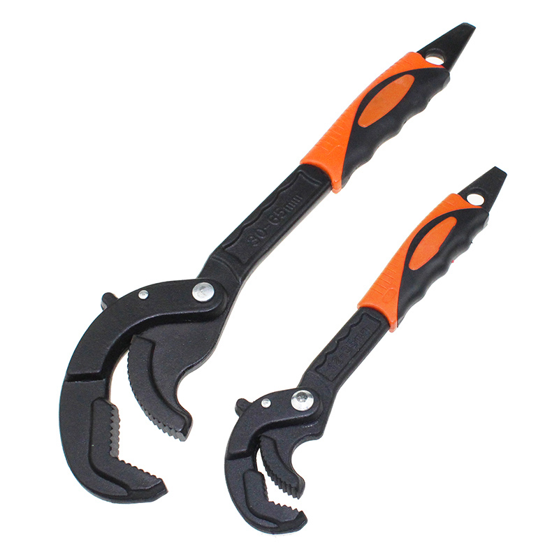 

14-30 / 30-60mm Universal Key Pipe Wrench Open End Spanner Set High-carbon Steel Snap N Grip Tool Plumber Multi Hand Tool