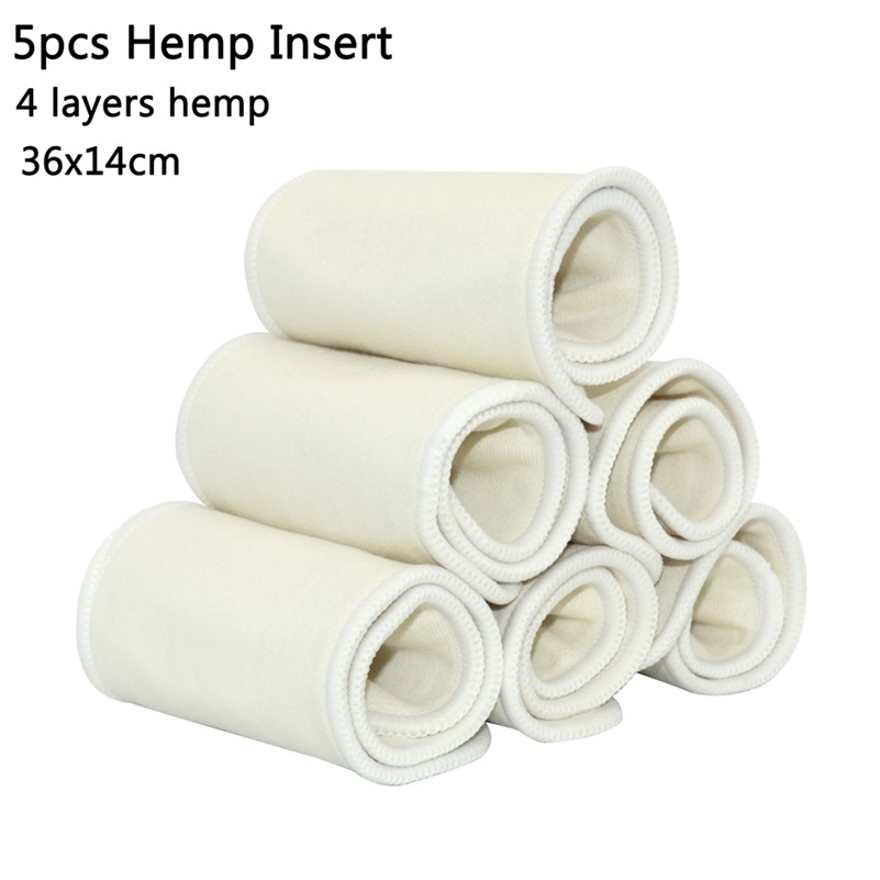 

Onesize 4 layers Hemp Diaper Insert, Nappy pad, Nappy Booster for Onesize Diaper cover,Onesize Pocket diaper,36x14cm 201117, Clear