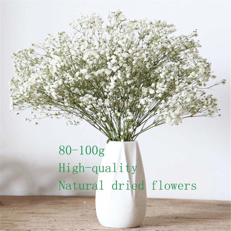 

Colorful Natural Babysbreath Dried Preserved Flowers Real Natural dried bouquet For DIY Flower Material Wedding home decoration, Green