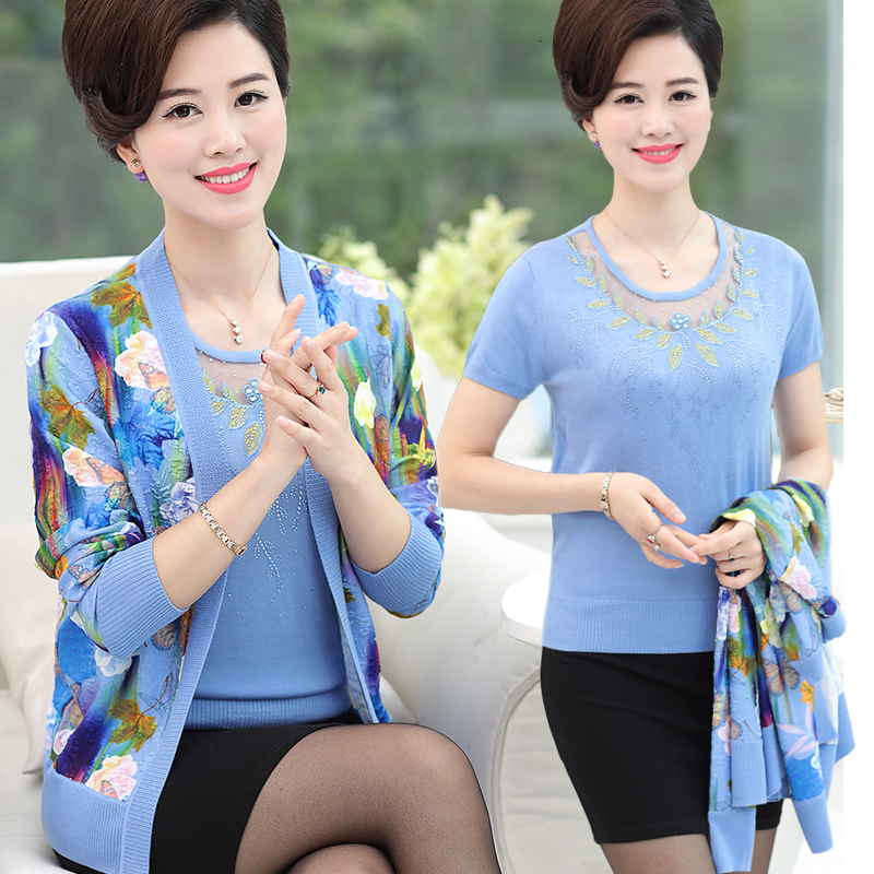 

2021 New Female Mode Blazers Jacket Spring Plus Size 4xl Sleeve Cardigan Shawl Crocheted Shirt 2-inch Thin Joint Outerwear PYMR, Navy