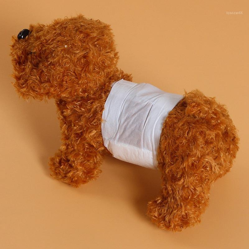 

12pcs Diaper for Male Dogs Cotton Pet Disposable Nappy Doy Physiological Pants Breathable Belly Bands Wraps Sanitary Pants1, White