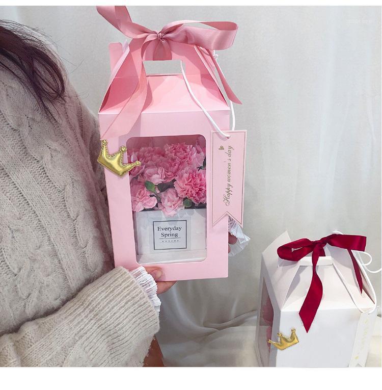 

Creative Love House Flower Box Flowers Wrapping Gift Box Flower Packaging Wedding Home Decoration1