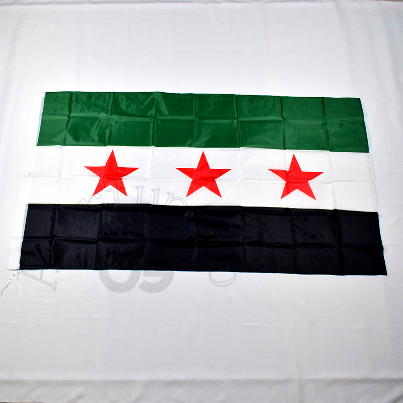 

Syria 90*150cm The Syrian Arab Republic Syrian three star flag Banner 3x5 Foot Hanging Home Decoration flag C1002