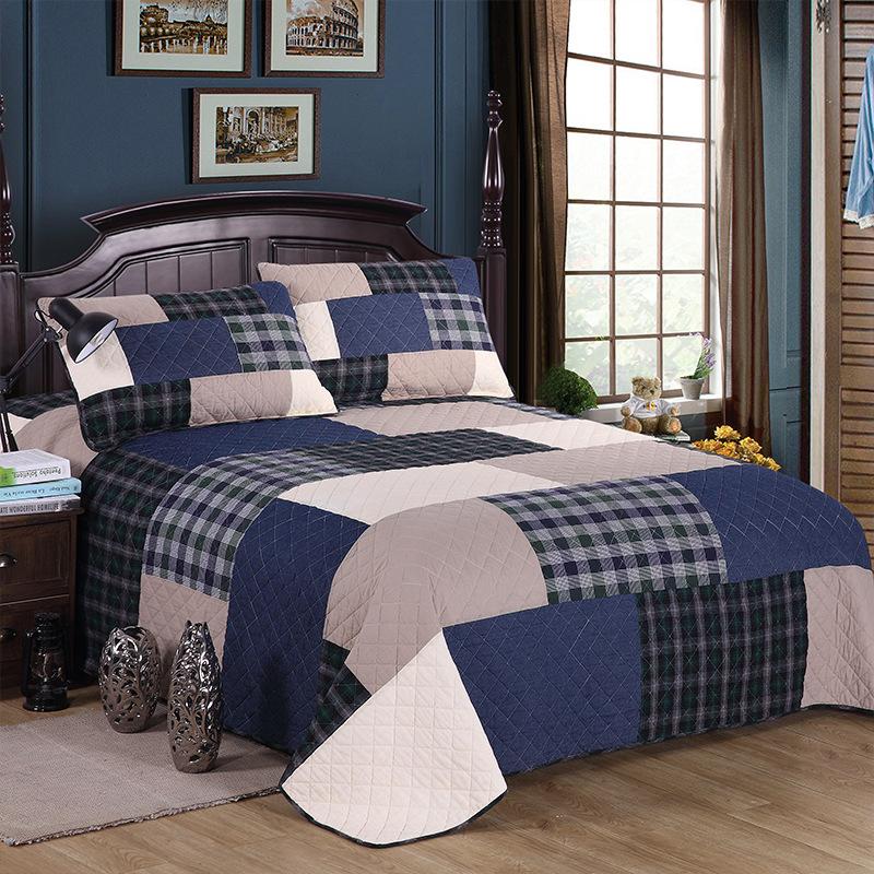 

Summer Blanket Cotton Washing Summer Blanket Three-Piece Bed Cover Set, White