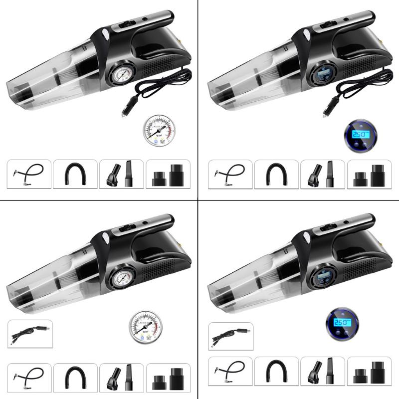

4 in 1 Car Tire Inflator Vacuum cleaner Digital Screen Air Compressor Pump 77HF