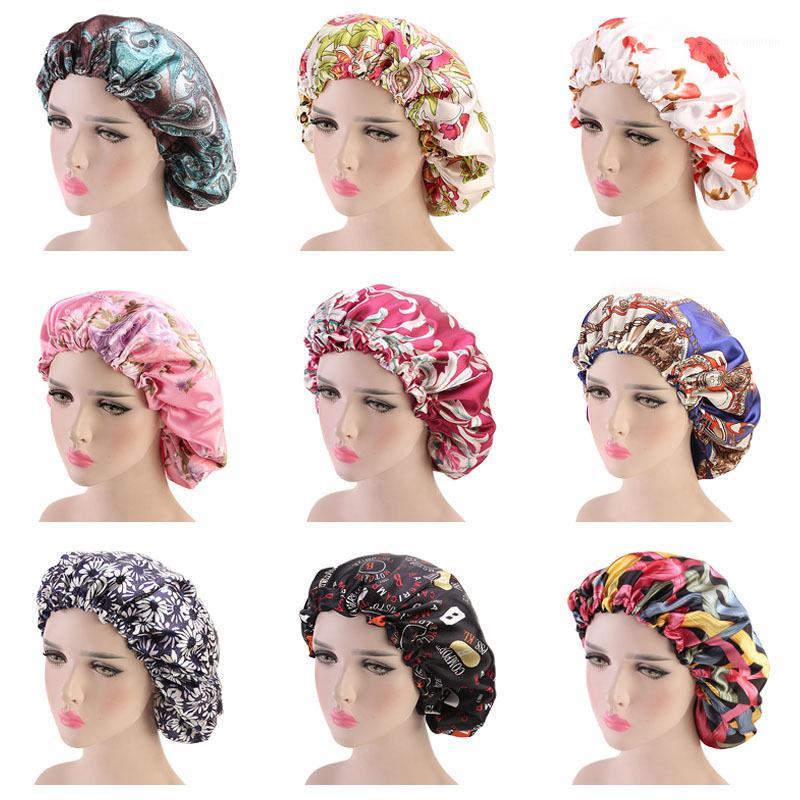 

Women Bonnet Double Layer Silky Cover Hair Band Caps Wave Night Rags Floral Salon Hat Turban Durag Headwrap Hair Jewelry1