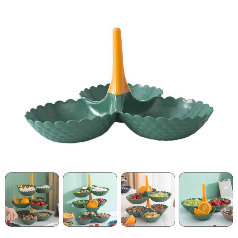

1Pc Creative Multi-function Fruit Plate Fruit Tray Creative Dish Holder Plate Storage Tray for Kitchen Home
