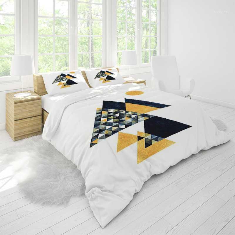 

Contemporary Bedding Duvet Cover Sets Stitching Fashion Full Size Bedroom Comforter Custom Designer Pillows Home Print1, As pic
