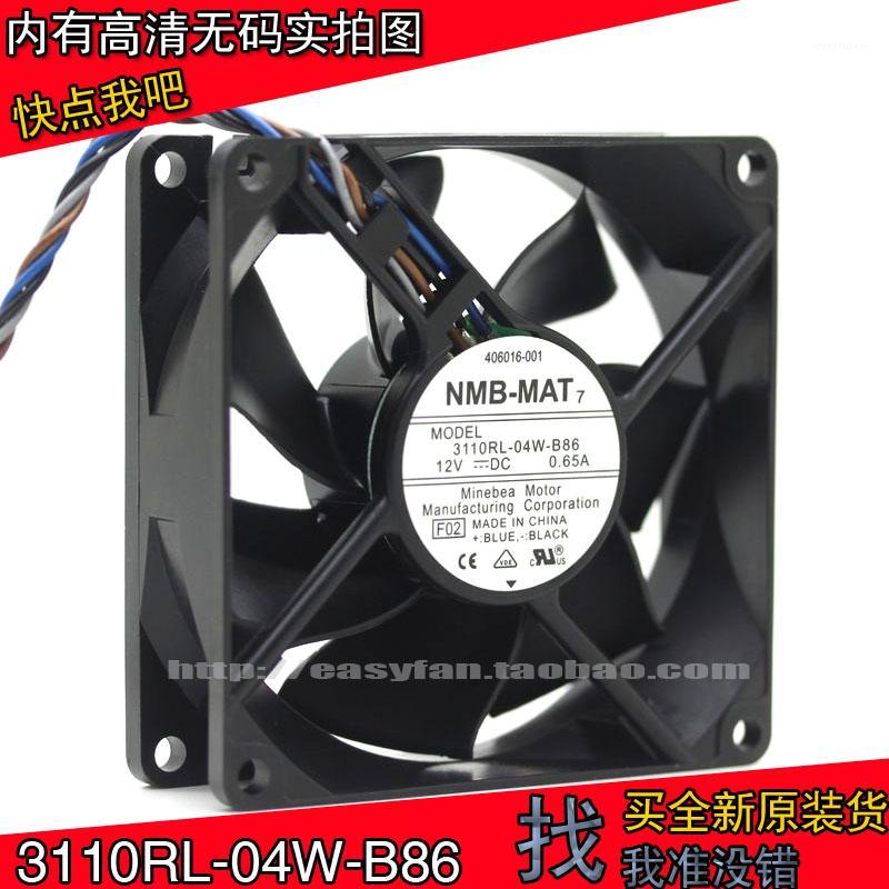 

Original NMB 3110RL-04W-B86 8025 12V 0.65A 4-wire PWM temperature control case CPU fan 80×80×25mm cooling fan cooler1