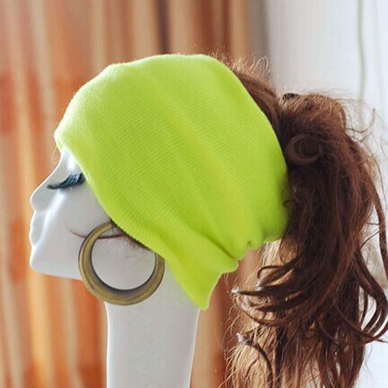

7003 Korean Version Fashion Men's Hats Winter Hats For Women Knitted Caps Skullies Beanies Autumn Hair Band 10 Colors Wholesale, Black