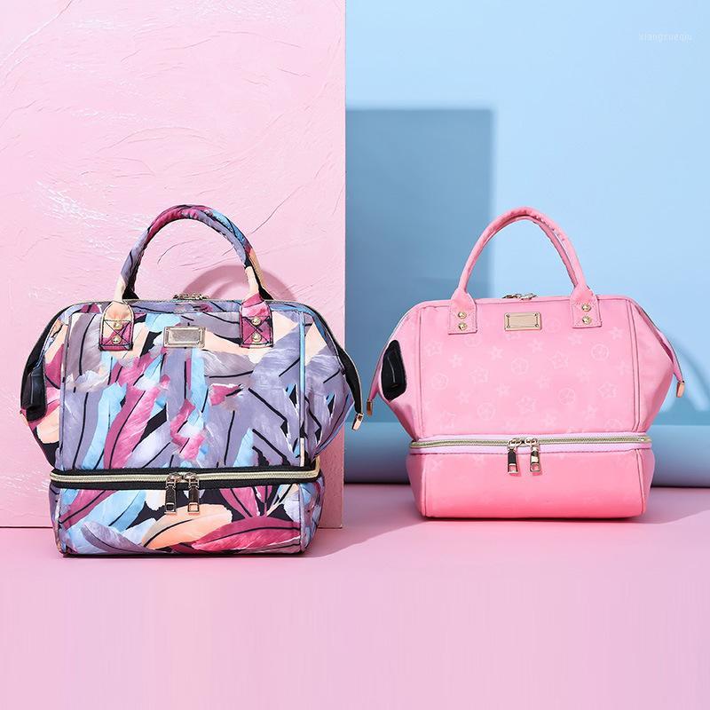 

Wholesale 2020 Multifunctional Mass Mummy Bag Backpack Beach Travel Waterproof Sports Backpack for Women USB1, Pink