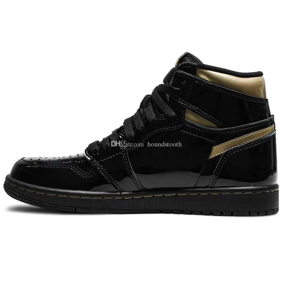 

Jumpman 1 High OG Black Metallic Gold Basketball shoes 1s Sneakers 555088 032, Mocha cd4487 100