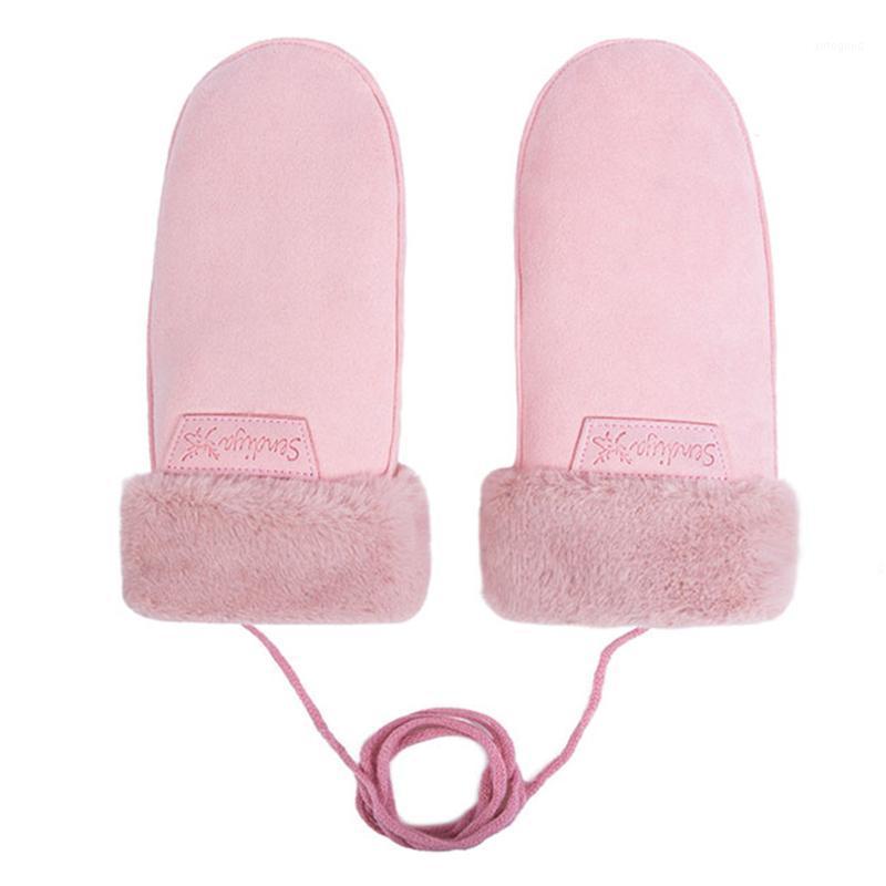 

Fingerless Gloves Suede Leather Winter Cute Female Girls Outdoor Ski Glove Women Thick Warm Plus Velvet Mittens Guantes Mujer1