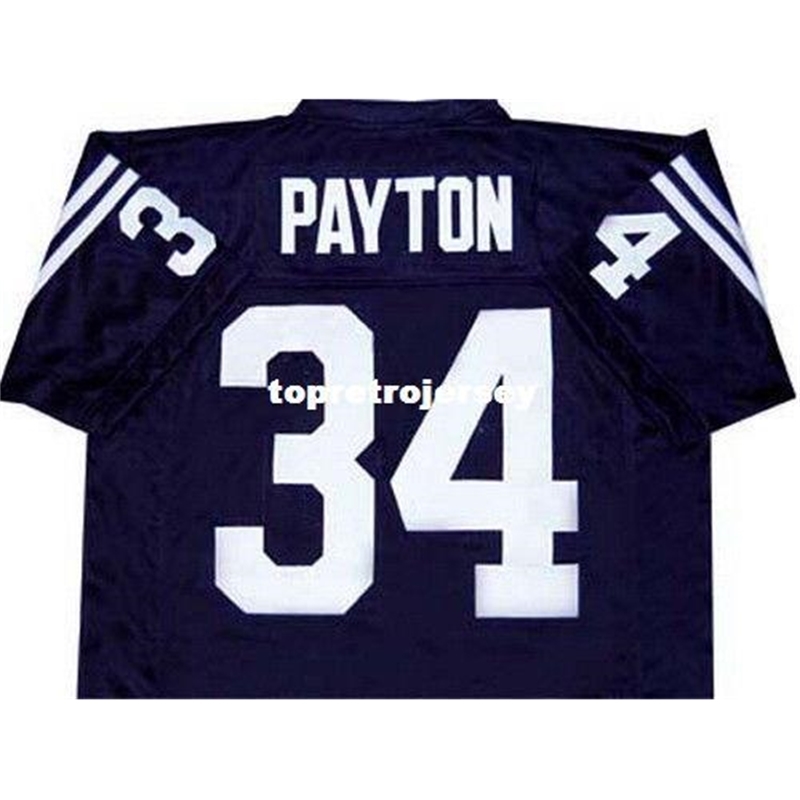 

WALTER PAYTON JACKSON STATE UNIVERSITY JERSEY NAVY BLUE NEW ANY SIZE XS - 5XL Cheap football Jerseys