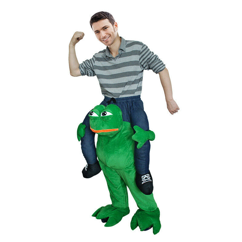 Mascot Costumes Sad Frog CarryMascot Costume Party Game Dress Outfits Clothing Advertising Carnival Halloween Xmas Easter Festival Adult-image-748264864