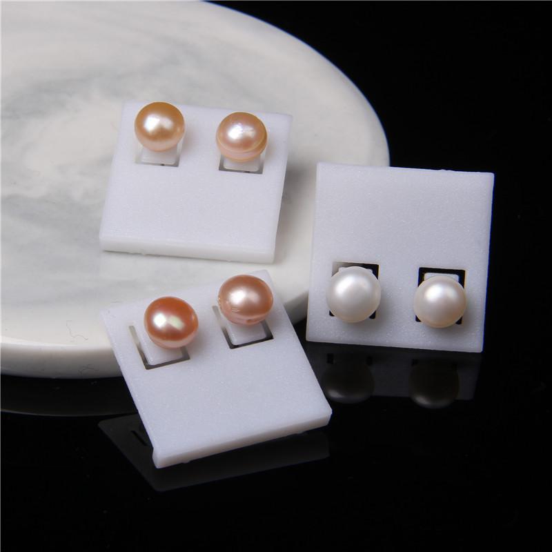

Grade Freshwater Pearls Stud Earrings Women Jewelry Round Natural Pearls Earrings Minimalist Fine Wedding Gifts Wholesale