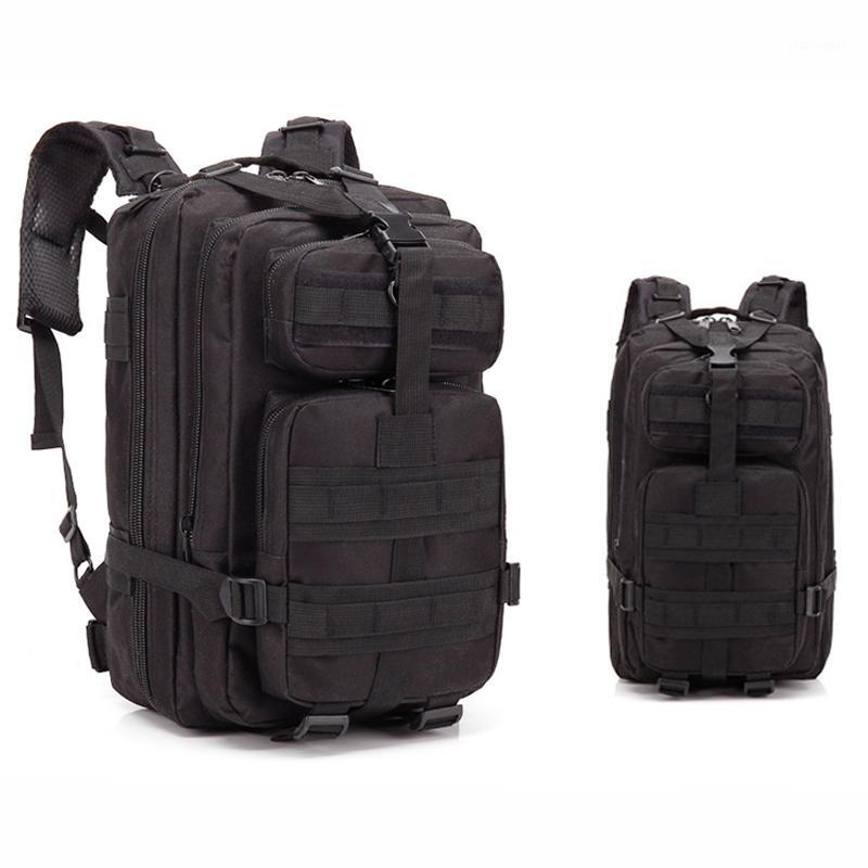 

3P Backpack Outdoor Men Travel Backpack Tactical Molle Camouflage Shoulder Bag Hiking 11 Colors1, Black