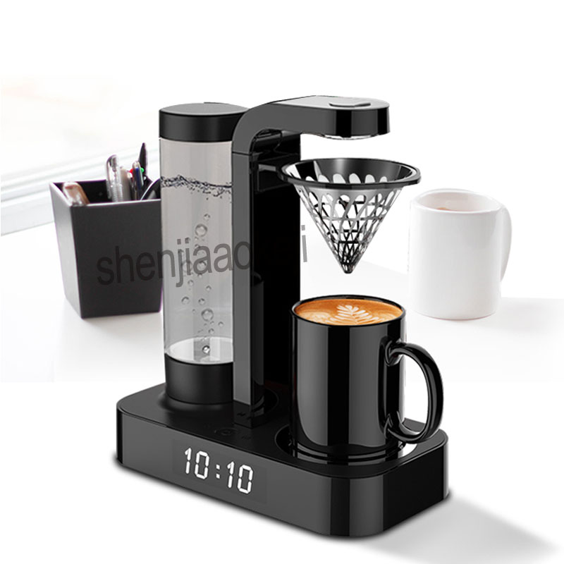 

1pc Household Coffee machine Clock automatic American drip office mini coffee pot machine Hand punch 220v 600w