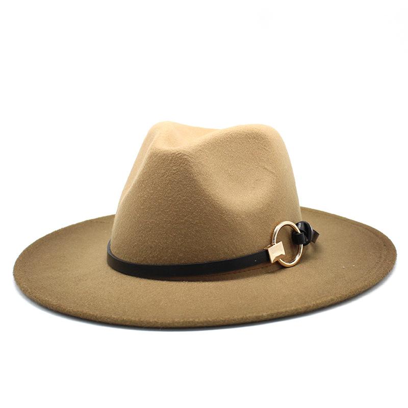 

Fedora Hat Women Men Gradient Woolen Felts Jazz Trilby Hat Gentleman Elegant Lady Winter Autumn Panama Sombrero Cap 2021 New, Jz-jbs-5yellow