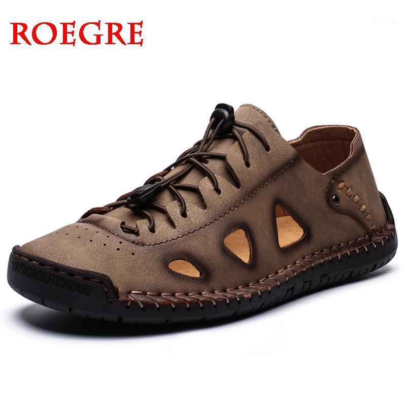 

Summer Men Sandals Genuine Leather Fashion Men's Beach Sandals Comfortable Men Gladiator Simple Design Mens Style Shoes1, Black