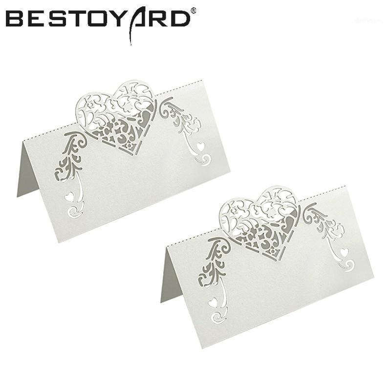 

50pcs Laser Cut Heart Shape Place Cards Wedding Name Cards Wine Glass Wedding Event Laser Cut Flower Decoupage1