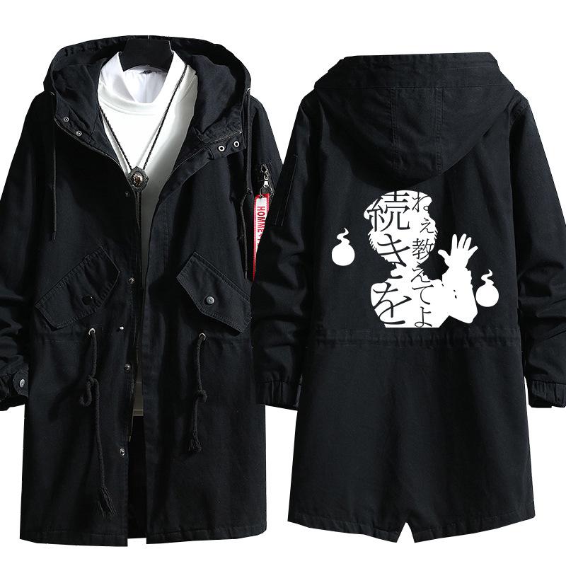 

Toilet Bound Hanako-kun Yugi Amane Coat Jacket Trench Hooded Fashion Streetwear Cosplay Costume Male Female Unisex Winter Autumn