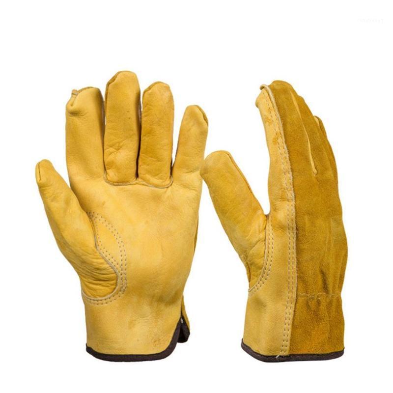 

Leather Horticultural Gloves Stab-resistant Dipped Wear-resistant Gloves Planting Flower Wear Palm Soft Lining Work1