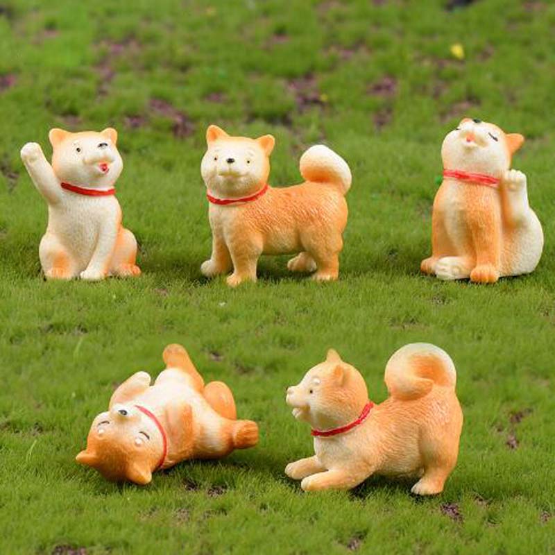 small plastic dog figures
